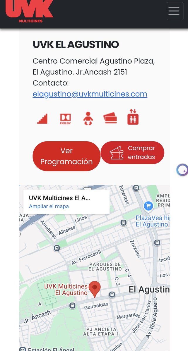 kriscruzchong's tweet photo. #EstaeslaU Ubicación de cines de #UVK en Lima y provincia: 
Cercado, Surco, El Agustino. (1) https://t.co/7vPMdsaPLG