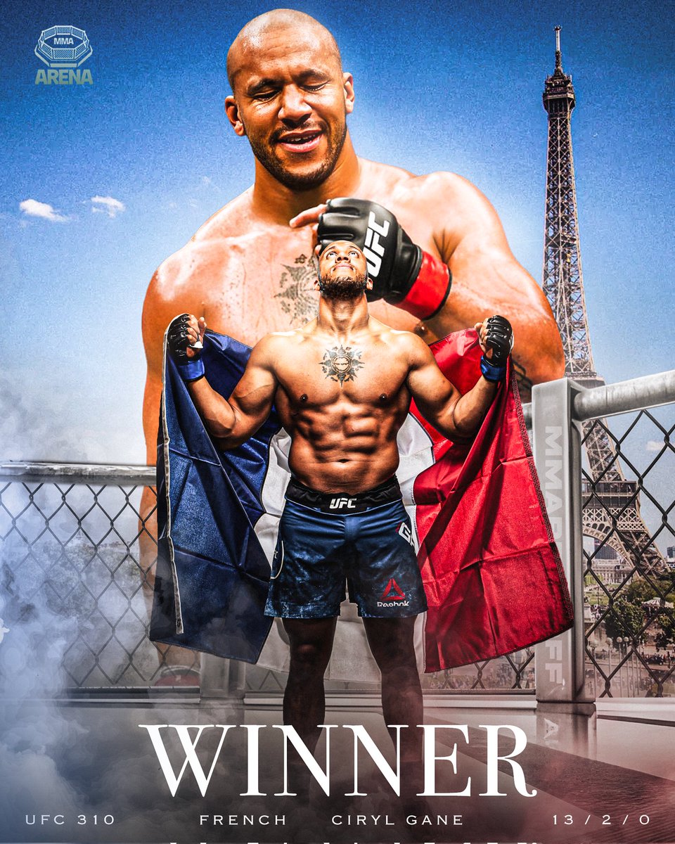 🚨🚨 CIRYL GANE S'IMPOSE PAR DÉCISION PARTAGÉE FACE À VOLKOV 😱

WOOOOOW.. SURPRISE ! #UFC310