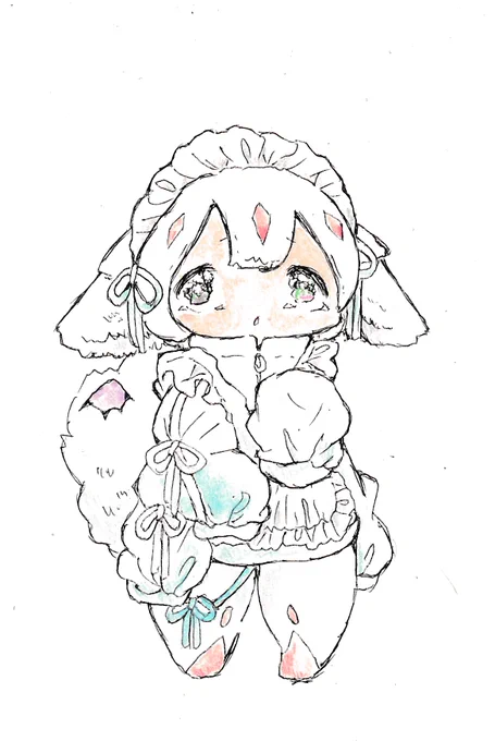 ジャージメイドちゃん。#イラスト #メイドインアビス 