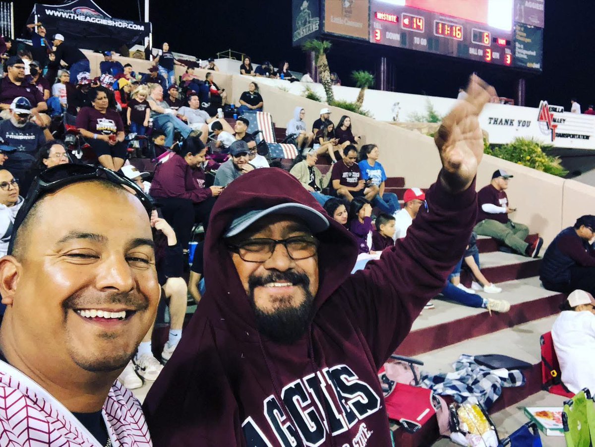 AggieVato's tweet photo. Thank you, @NMStateMBB, for that win. My family recently lost my dad, the reason we’re all proud Aggies. It’s been a tough time, but tonight’s win brought some much-needed joy back into our lives. Grateful for this moment. #RIPBull https://t.co/fzgirba33H