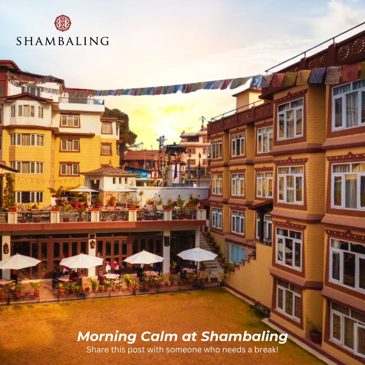 ShambalingHotel's tweet photo. 𝗪𝗮𝗸𝗲 𝘂𝗽 𝘁𝗼 𝗽𝗲𝗮𝗰𝗲𝗳𝘂𝗹 𝗺𝗼𝗿𝗻𝗶𝗻𝗴𝘀 𝗷𝘂𝘀𝘁 𝘀𝘁𝗲𝗽𝘀 𝗮𝘄𝗮𝘆 𝗳𝗿𝗼𝗺 𝘁𝗵𝗲 𝗨𝗡𝗘𝗦𝗖𝗢 𝗕𝗼𝘂𝗱𝗵𝗮𝗻𝗮𝘁𝗵 𝗦𝘁𝘂𝗽𝗮. ☀️ 𝗬𝗼𝘂𝗿 𝘀𝗲𝗿𝗲𝗻𝗲 𝗲𝘀𝗰𝗮𝗽𝗲 𝗮𝘄𝗮𝗶𝘁𝘀.

#MorningAtShambaling #PeacefulGetaway #NepalHotels https://t.co/ZTgwq0z6iw