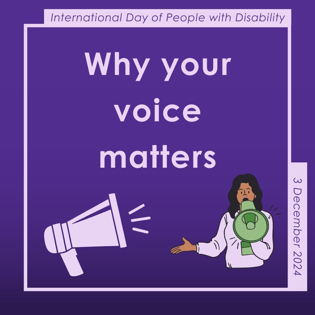 We’re celebrating International Day of People with Disability (IDPwD) 🎉

By sharing your experiences, you help challenge stereotypes and broaden the conversation about disability, inclusion, and leadership. Your voice can amplify the message of inclusivity.

#IDPwD #IDPwD2024