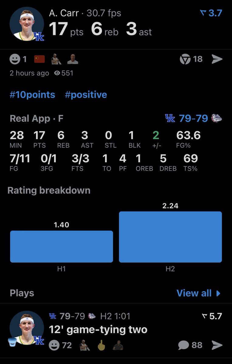 CBB PLAY #2

Andrew Carr O 5.5 Rebounds

CASH THE 1U!