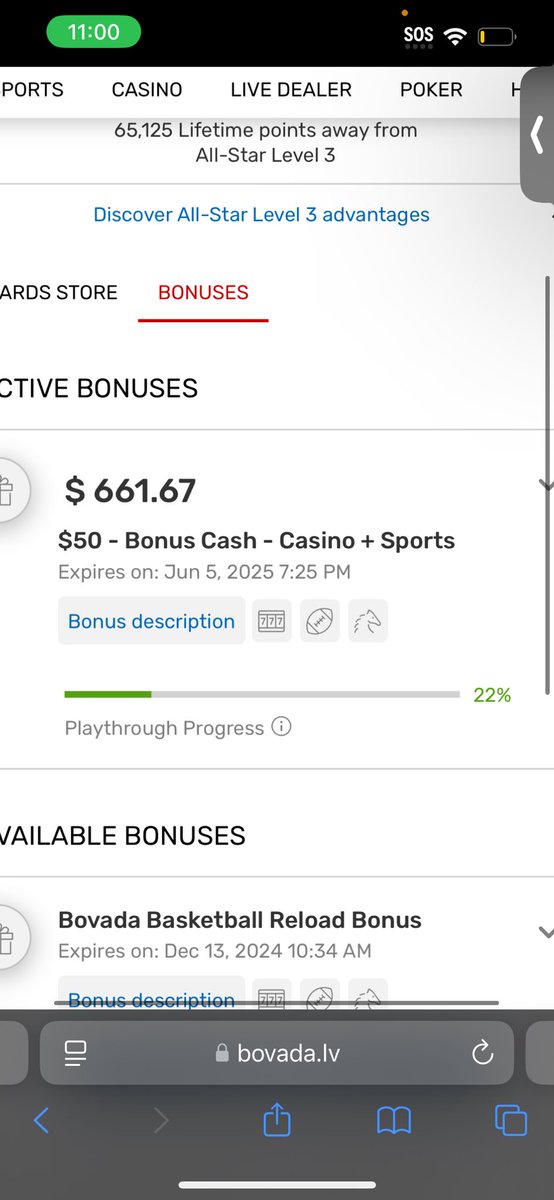 ktapimp's tweet photo. I played through 500 amount why is it only at 22 percent ? @BovadaOfficial https://t.co/F9qFI72yyy