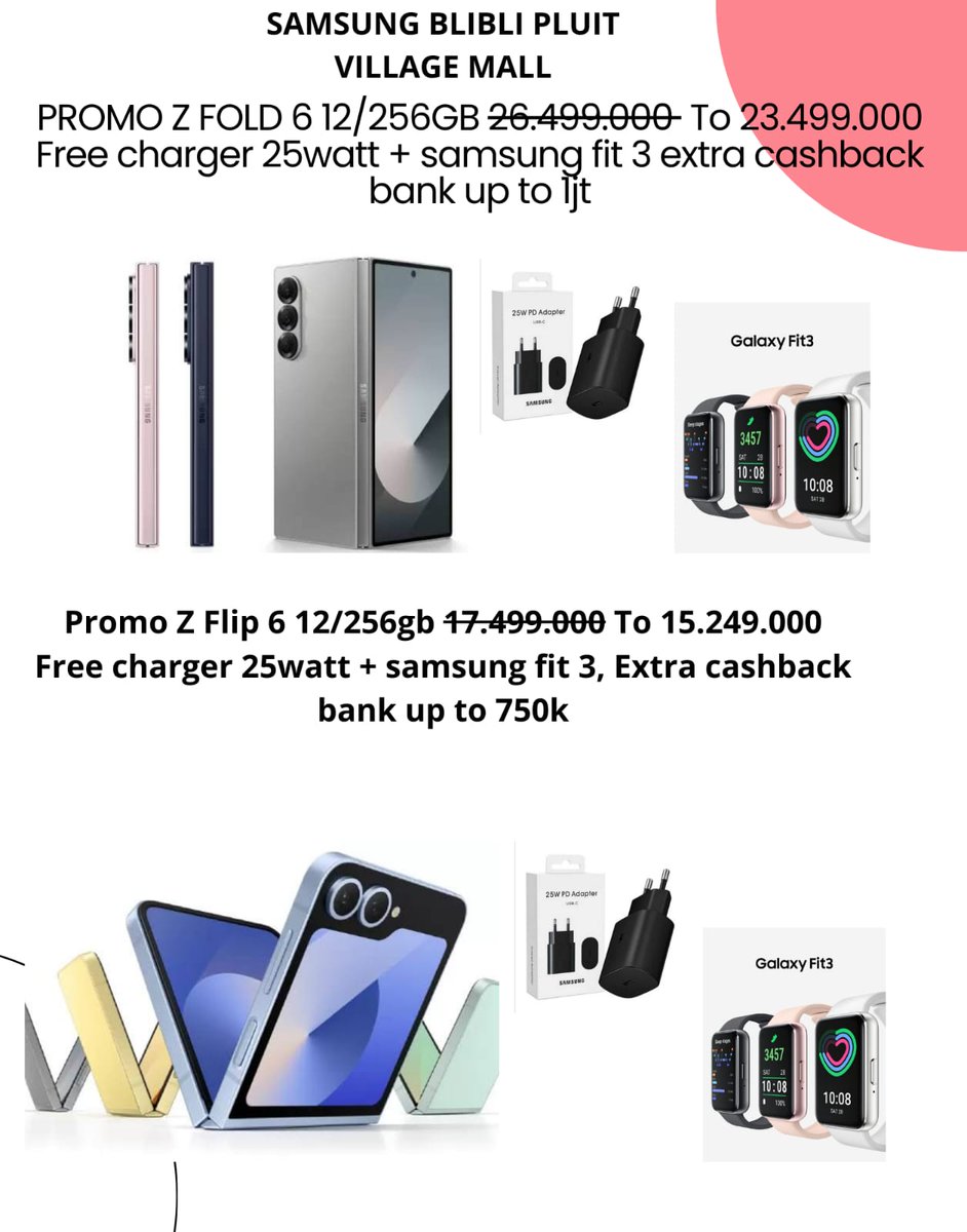 potetojun's tweet photo. PROMO SAMSUNG GALAXY 
SAMSUNG BLIBLI PLUIT VILLAGE 
• DISKON UP TO 3,3 JUTA 
• POTONGAN 3,5% (CREDIT CARD) UP TO 1 JUTA CICILAN 12 BULAN BUNGA 0%
• CASHBACK TRADE IN (TUKAR TAMBAH) UP TO 1,5 JUTA
• VOUCHER AKSESORIS UP TO 500 RIBU
• BISA HOME DELIVERY https://t.co/CdghFBUZ2s
