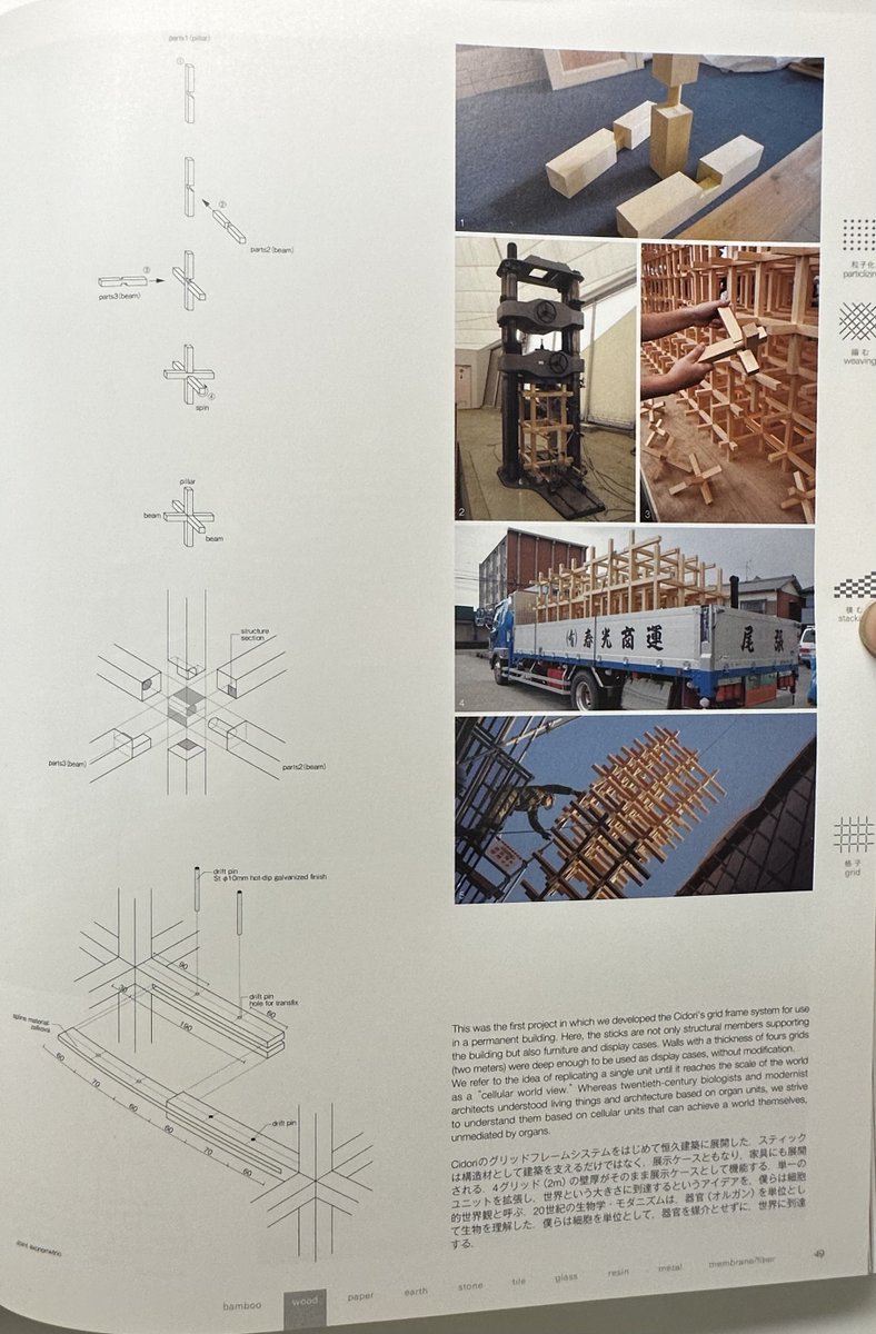 architext14's tweet image. Kuma wood joinery system.