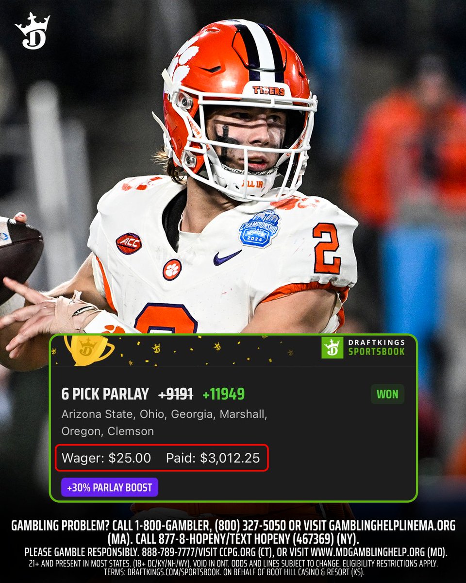 HUNGRY DAWGS 😤

5 of 6 underdogs today turns $25 into over $3K 🤑

#TheCrownIsYours🫴👑 | via <a href="/AnthonyYauger55/">Anthony</a>