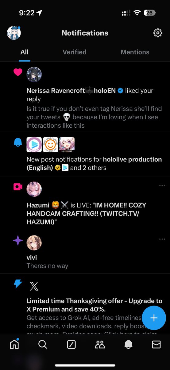 thatgirlruki's tweet photo. Holy crap I was joking I didn’t think she’d notice @nerissa_en girl I love you and your sisters streams yall are the reason I wanna get back into Vtuber 😭 https://t.co/yjNR8A5htO
