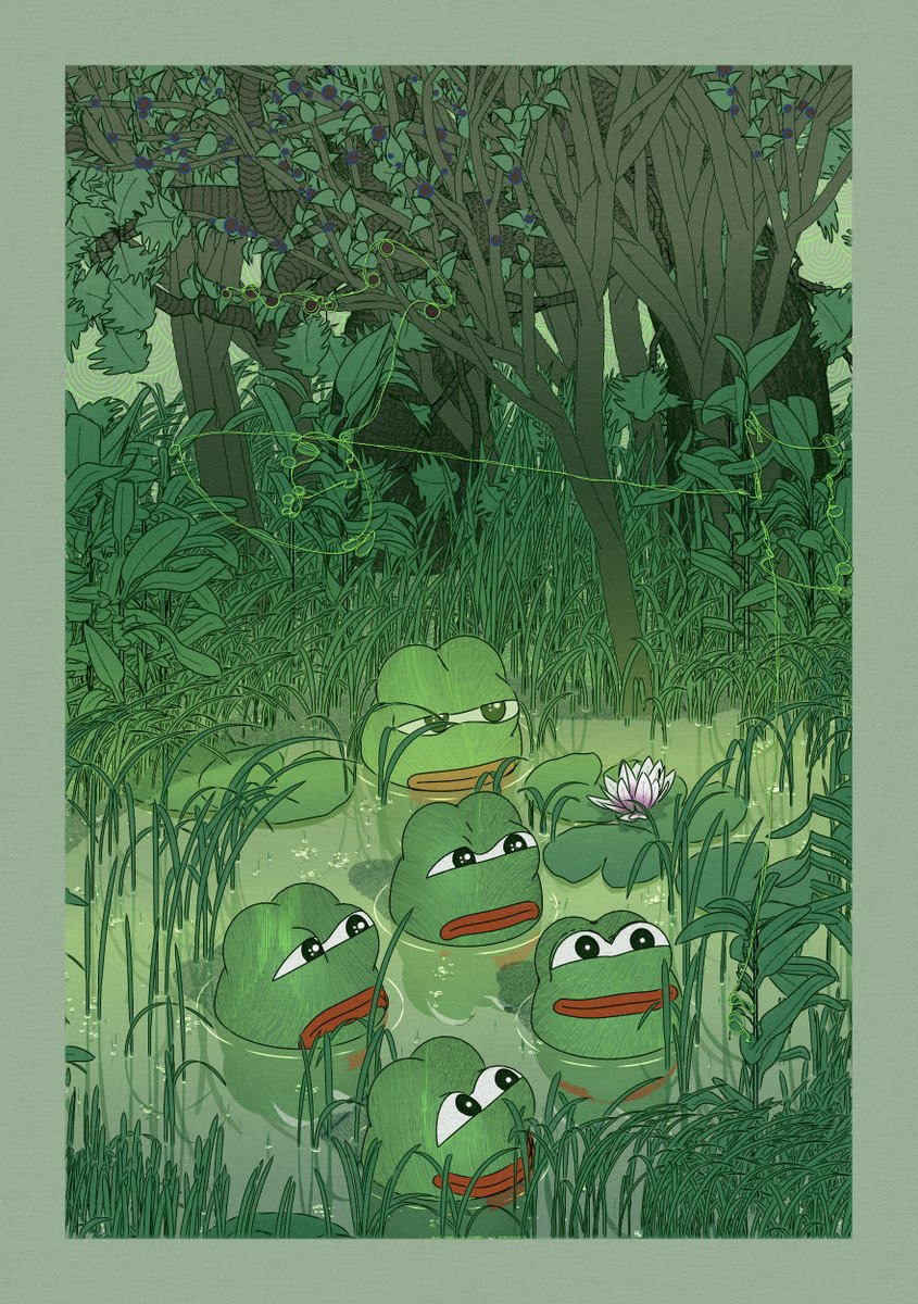 lushtempepes

unbothered. moisturized. happy. in their pond.
🪷🐸🌱
A celebratory piece, derivative of "Midsummer Eve"
12-hour open edition / 10.22 tez