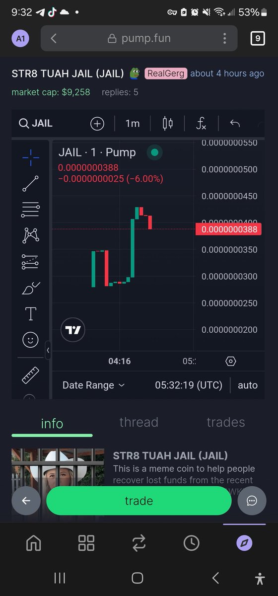 twingregs69420's tweet photo. Aaand we're off!!! $JAIL https://t.co/YUI6lxY9cq