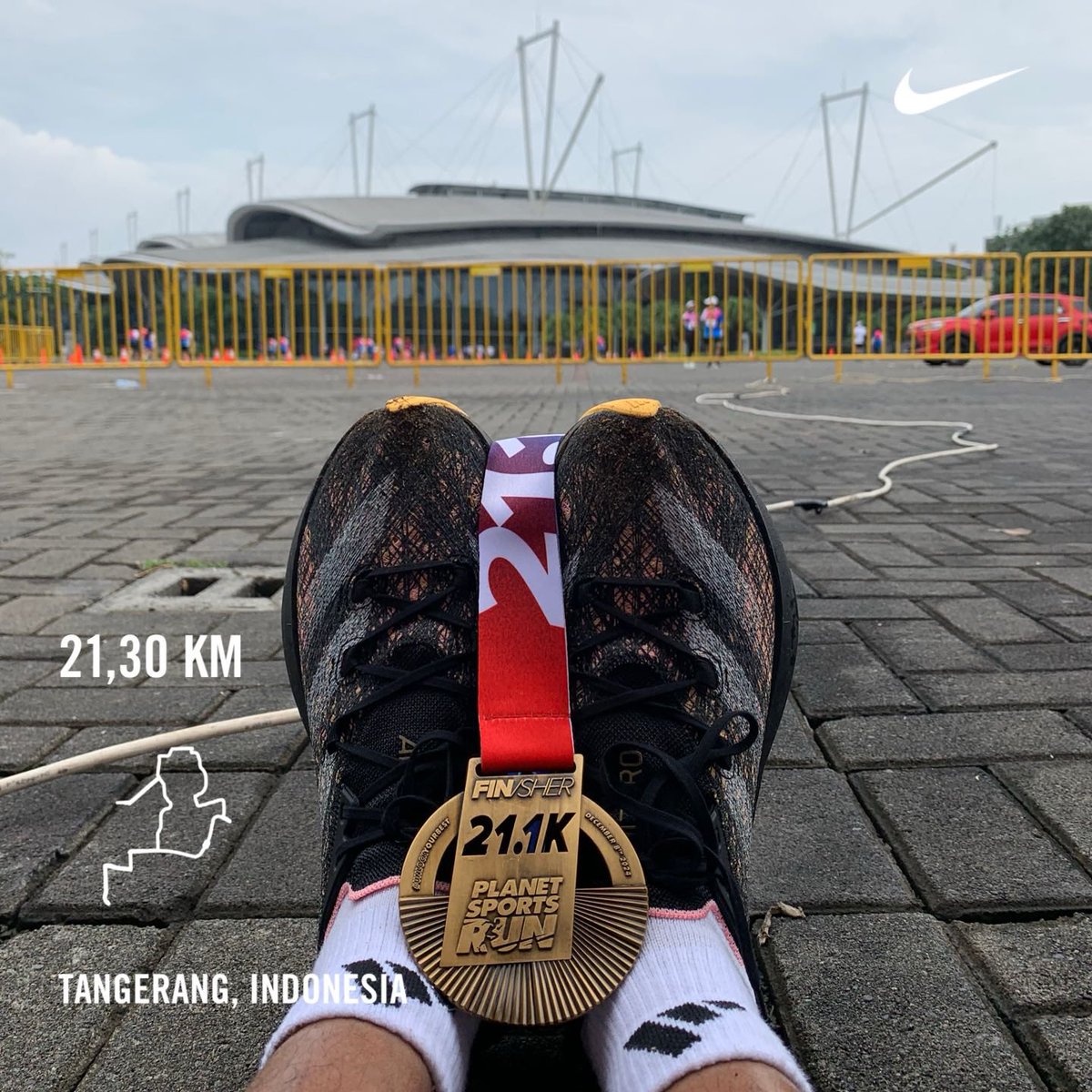 Pokijansyah's tweet photo. #MyFirstHalfMarathon #PlanetSportRun2024 #BSDcity https://t.co/Xwo7TLF5UB