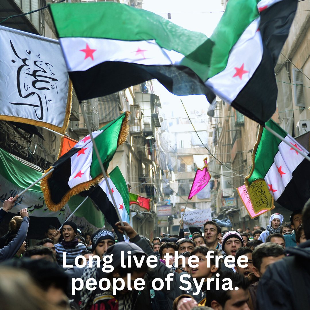 ACSyria's tweet photo. ✨A New Dawn for Syria✨
Today, we celebrate the Syrian people’s courage and resilience in overthrowing tyranny, and we stand with them in rebuilding a nation of hope and freedom. #democracy #justice #forSyria https://t.co/6LElBuFH7M
