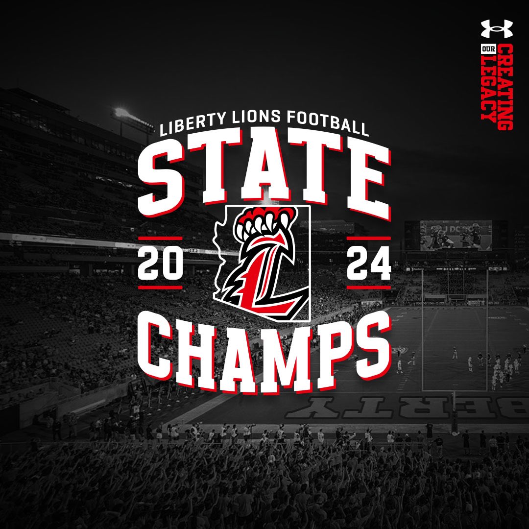 LibertyFBLions's tweet photo. 2024 AZ OPEN STATE CHAMPS , CREATE OUR LEGACY
#COL #TDLCC #LibertyFb #LionsFB https://t.co/f3Xbp8JcSM