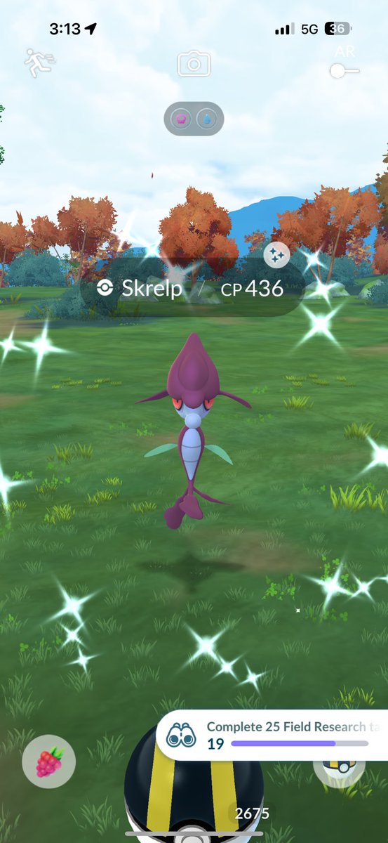 KatterriinaGo's tweet photo. TODAY WAS SUCCESSFULLLL!!! 4 SHINY SKRELP 🤩 @NC42885118 thank you again for the ticket and the shiny luck, it clearly worked!!!! 🍀 ✨

 #pokemonGO https://t.co/vA5sVWX74x