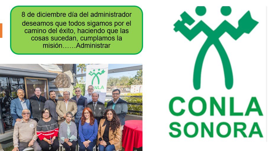 8 de diciembre día del administrador cuya misión principal es ADMINISTRAR muchas felicidades