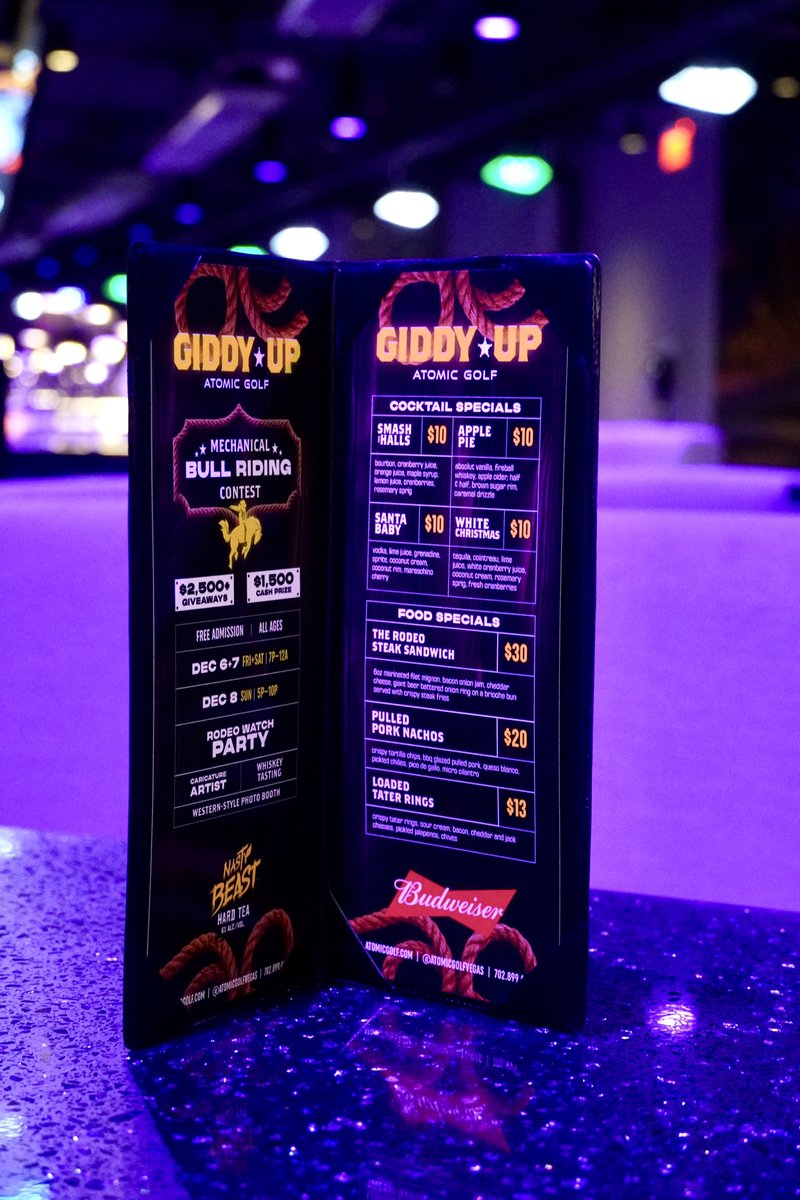 atomicgolfvegas's tweet photo. Our limited weekend menu is 😮‍💨🔥 https://t.co/ANv2w7iPCB