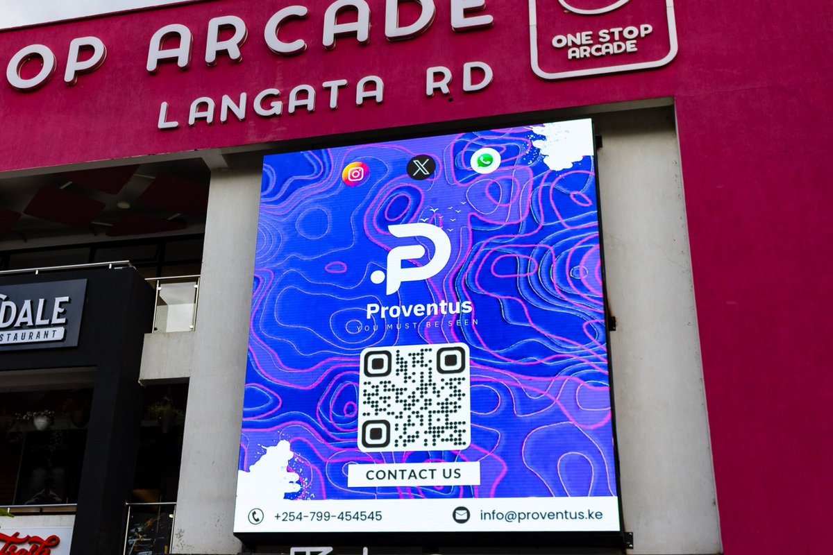 Proventus_Ltd's tweet image. SPOTLIGHT: Our digital billboard on Langata Road is perfect for retail and hospitality brands. DM us to book your slot today! 
#NakuruBusiness #AdvertisingMadeEasy