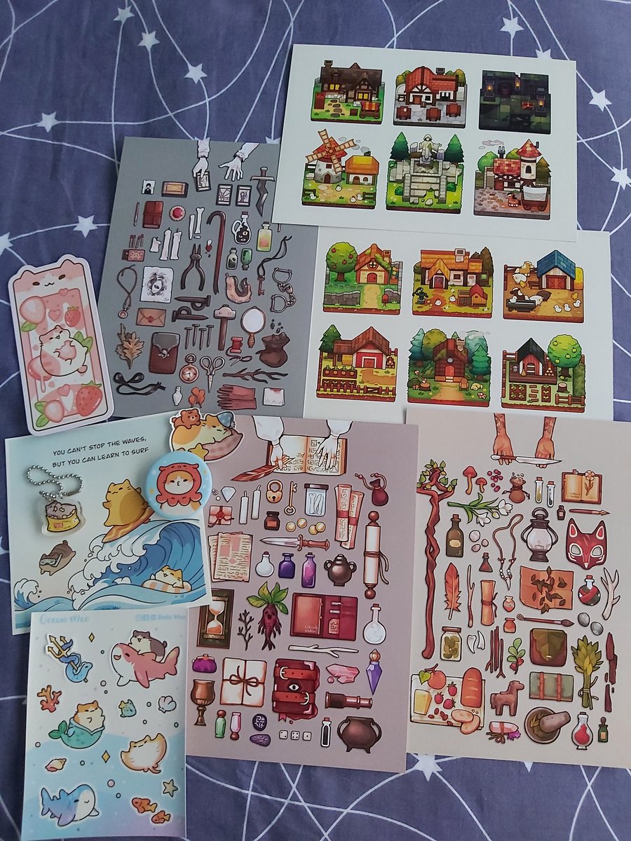 debzzeedee's tweet photo. My shopping spree from AFASG'24 last weekend
Artists: @circus_usagi @daedawdaw @bestrollever @BichiMao @ShermsTan @um7mr1 @cheebpaku https://t.co/1DW5DceNsL