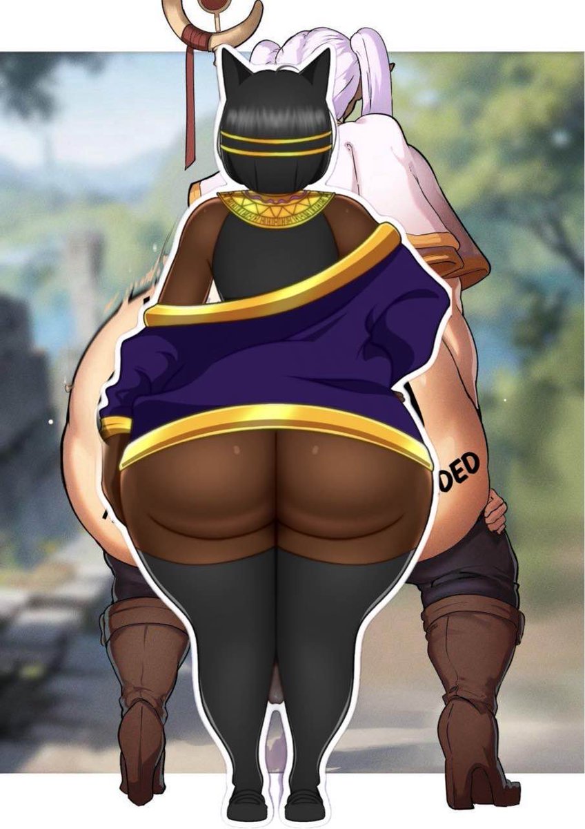 Sorry adventurer! 𝗕𝗥𝗔𝗧𝗚𝗢𝗗𝗝𝗜𝗥𝗢 needs his hourly 𝗠𝗜𝗟𝗙-𝗖𝗛𝗘𝗘𝗞𝗝𝗢𝗕! Otherwise he gets super aggressive and stuff! Don't worry! He'll he done in a couple hours!!