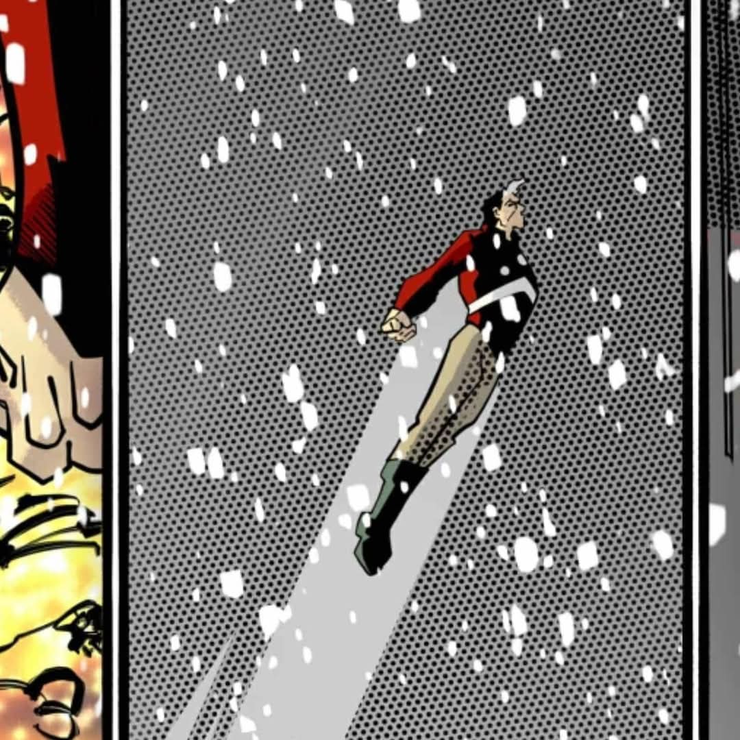 JamesLeeStone's tweet photo. I've been working on a chapter for a #holiday #anthology with #VegasCreators Jill Avilez &amp; Teddy Tso who are crafting their own stories! 
Here's a #SneakPeek at a page from my story-
Follow along as #HugoDanner recaps tales of what it's like to be a heroes 100 yrs
@Procreate https://t.co/cln1YVQ5wx