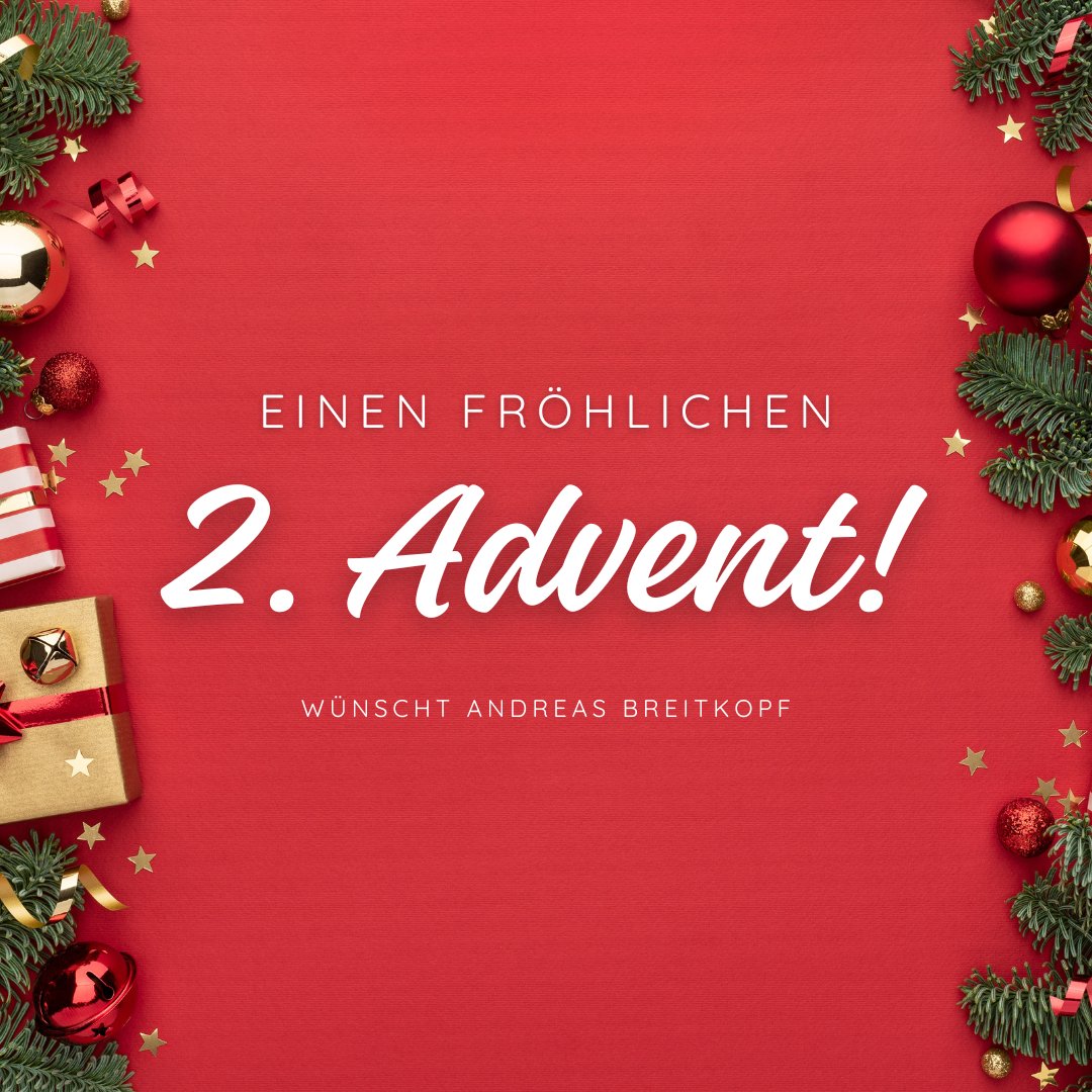 ABreitkopf's tweet image. Einen ruhigen und gesunden zweiten Advent an alle! 🕯️✨ Genießt die Zeit mit euren Liebsten. #ZweiterAdvent #Weihnachtszeit