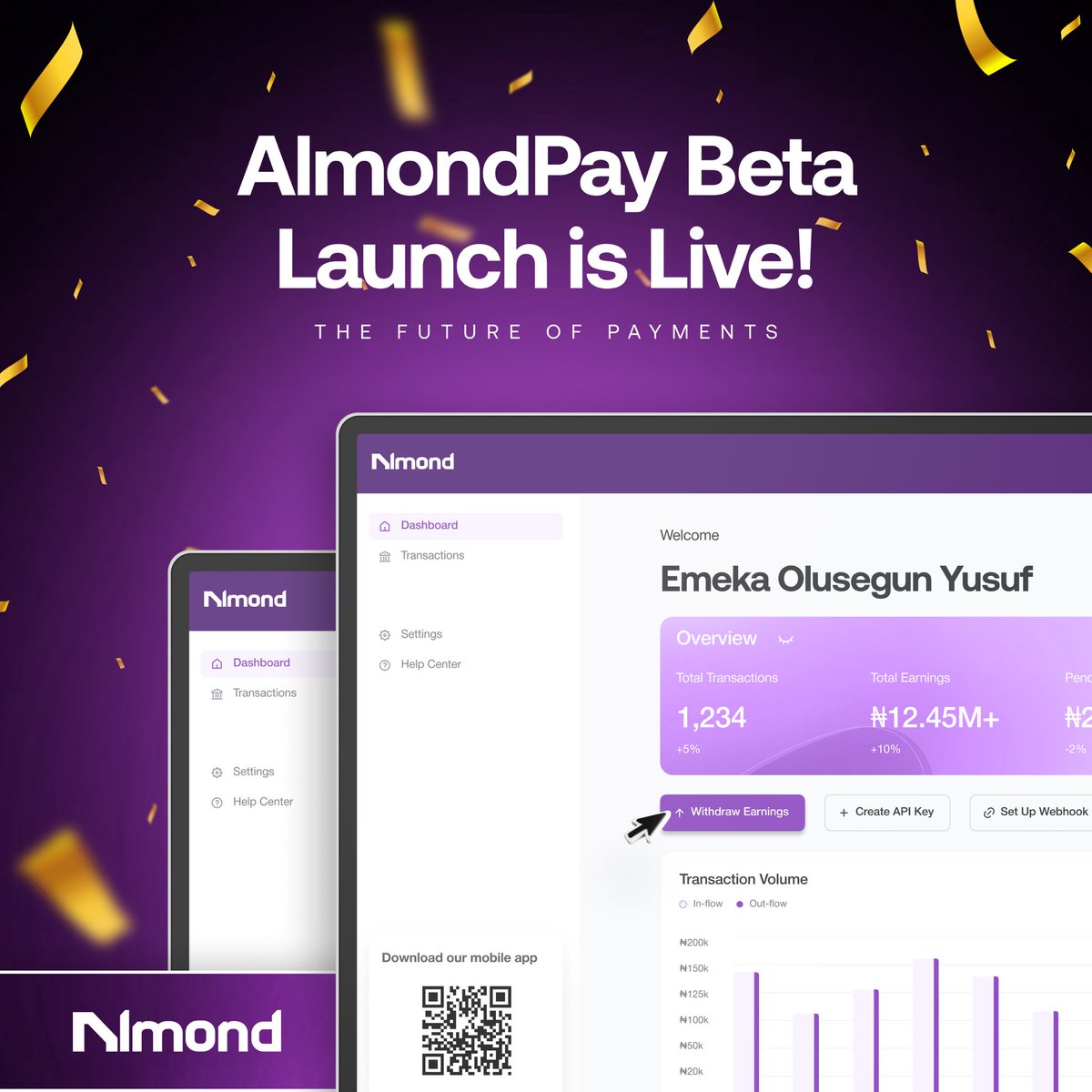 Introducing Almond Pay!!!

The future of payments! Say goodbye to cards and hello to seamless, secure, and lightning-fast cardless transactions. 🏦💳 

Ready to revolutionize the way you pay?
Join our beta launch today!
 almondnigeria.com

#AlmondPay #CardlessPayments