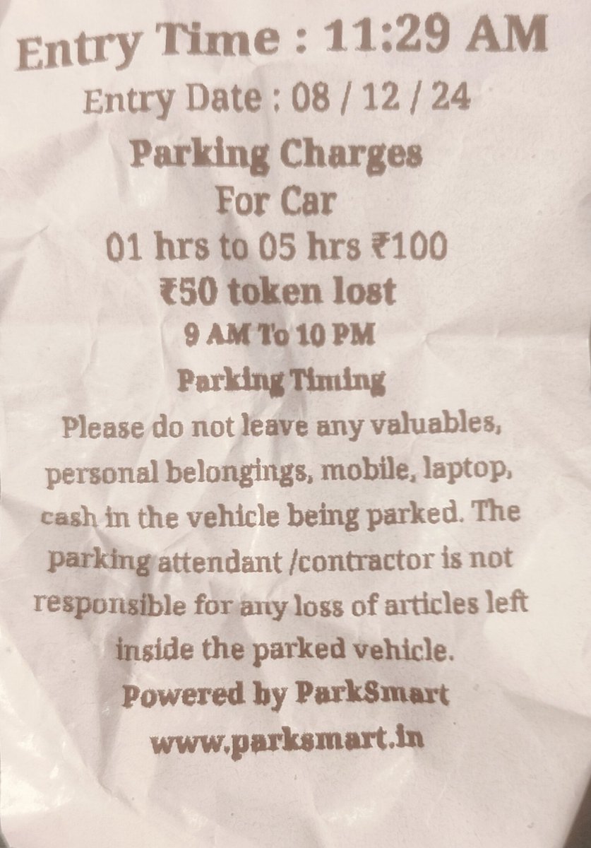 #parking charge Rs 100 for 1 hour in Lajpat Nagar Market...?????? <a href="/MCDdelhi/">MCD Delhi</a> <a href="/AamAadmiParty/">AAP</a> <a href="/ArvindKejriwal/">Arvind Kejriwal</a> <a href="/timesofindia/">The Times Of India</a> <a href="/htTweets/">Hindustan Times</a> <a href="/DainikBhaskar/">Dainik Bhaskar</a> <a href="/JagranNews/">Dainik Jagran</a> <a href="/Live_Hindustan/">Hindustan</a> <a href="/aajtak/">AajTak</a> <a href="/ndtv/">NDTV</a> <a href="/ZeeNews/">Zee News</a>