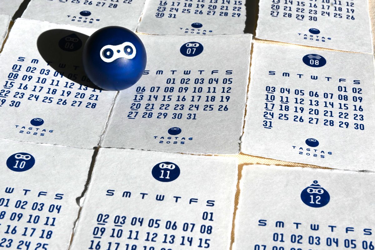 TAGTAG calendar

毎月変わるTAGTAGの表情を
お楽しみください。