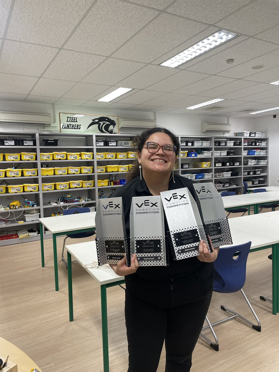 Michael Bycraft (@mabycraft) on Twitter photo It was a great weekend VEX tournament for my HS VEX robotics teams. We won the tournament, the skills challenge, and the excellence award.
Thatās a nice Saturday. <a href="/VEXRobotics/">VEX Robotics</a> <a href="/ISBangkok/">International School Bangkok (ISB)</a>
#robotics #robots #vex #stem It was a great weekend VEX tournament for my HS VEX robotics teams. We won the tournament, the skills challenge, and the excellence award.
Thatās a nice Saturday. <a href="/VEXRobotics/">VEX Robotics</a> <a href="/ISBangkok/">International School Bangkok (ISB)</a>
#robotics #robots #vex #stem