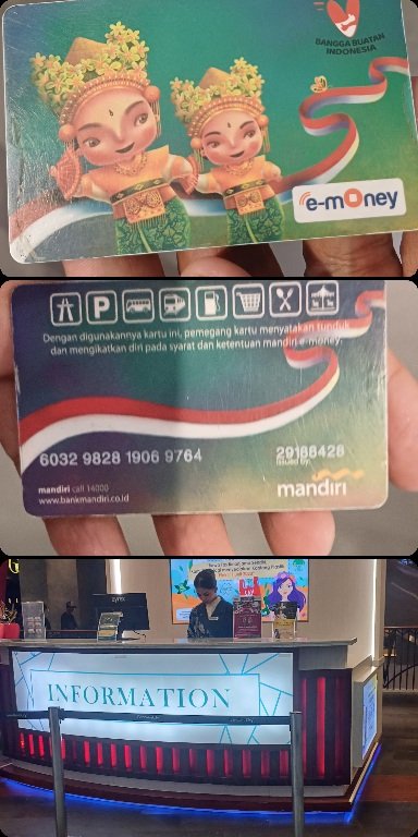 dhewardana's tweet photo. Bagi yang kehilangan kartu emoney di gancit @GandariaCity hari ini seperti ini, saya serahin ke information depan starbucks.. sepertinya kartu buat tap in tiket masuk parkiran.. saldonya https://t.co/KQGE1v7FDU,- https://t.co/YSOYnKAEyQ