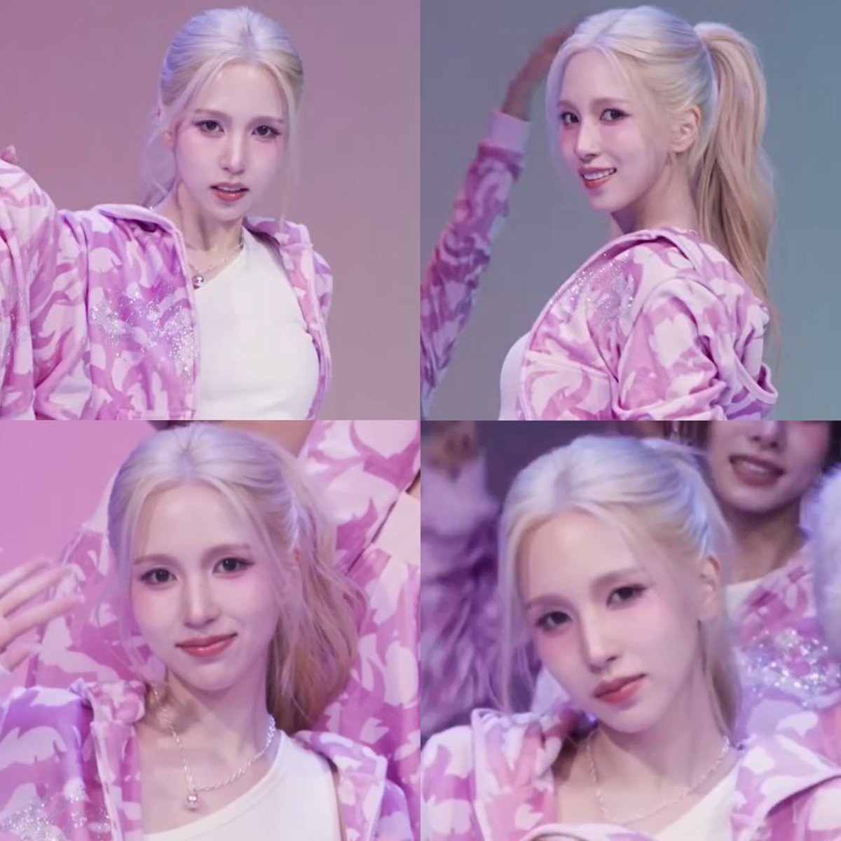 blonde mina with the high ponytail and parted bangs, do you agree? cause i do