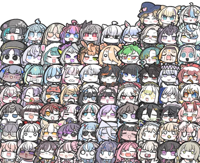 いままで描いたいろんな表情シリーズ。結構描いてた 