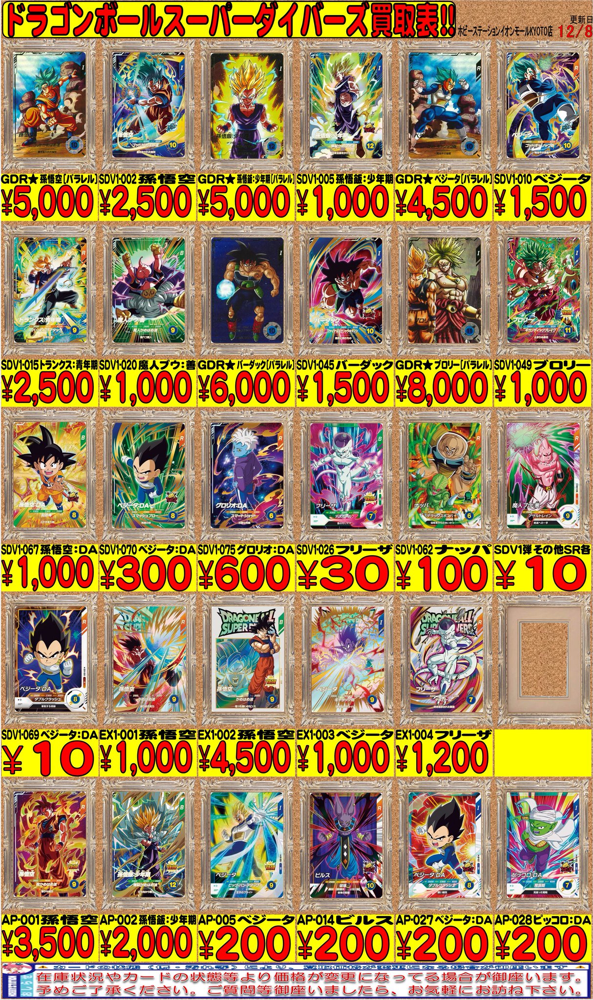 ドラゴンボールスーパーダイバーズ SDV1-005孫悟飯 パラレル ドラゴンボールスーパーダイバーズ SDV1-005孫悟飯 パラレル
