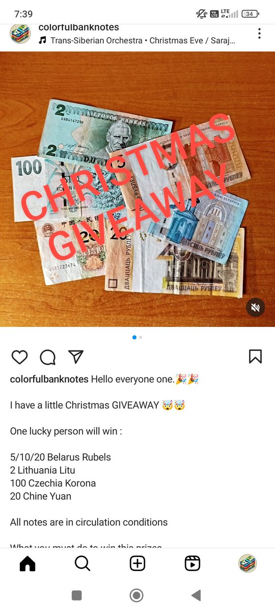 Colorfulbanknot's tweet photo. Check a giveaway on my Instagram 
Link in bio https://t.co/5zbpWjvvb0