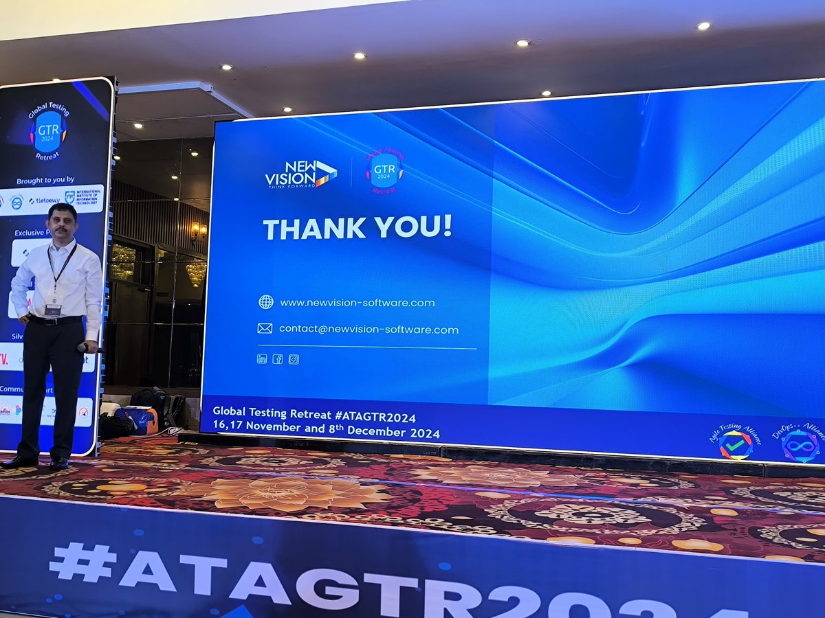 TestingRetreat's tweet photo. Thank you Mr. Sugato Goswami, for delivering such an insightful and impactful session! https://t.co/BYgDoFQWjw