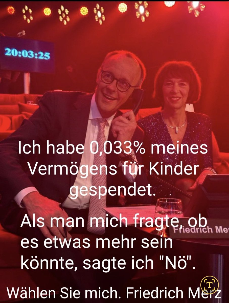 ASN86546890's tweet photo. Kann sich jeder selbst mal ausrechnen, wie hoch bei euch der Spendenbeitrag wäre.
EIN FLIEGENSCHISS. Und
KEIN HERZ FÜR KINDER
#Merz #Lindner #Soeder
#EHFK https://t.co/Iy6KI7umRh