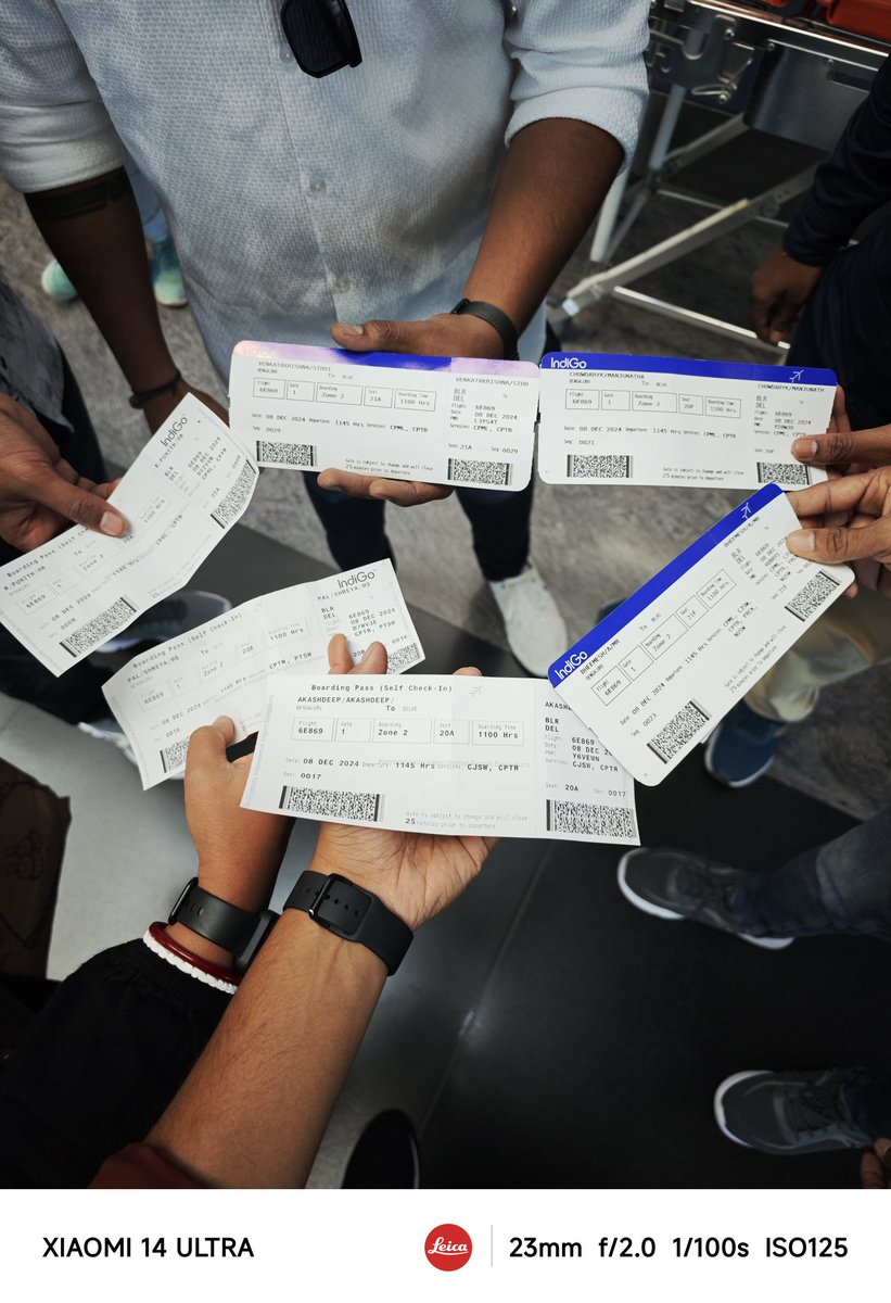 XFCBengaluru's tweet image. MiFC Bengaluru fans are all set for the #RedmiNote14 5G series launch! Time to board the flight! Here we come Delhi! 😀

#SuperCameraSuperAI @XiaomiIndia @RedmiIndia