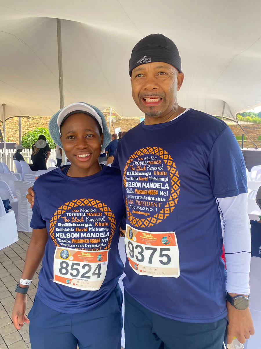 Three-time Grand Slam doubles champion <a href="/KGMontjane/">Kgothatso ‘KG’ Montjane</a> and the Legendary football player <a href="/RealTebogoMoloi/">Tebogo Moloi</a> celebrating Nelson Mandela’s legacy ✊🏽 #MRWR24 

<a href="/NelsonMandela/">NelsonMandela</a> <a href="/GautengSACR/">Gauteng Dept. of Sport, Arts, Culture & Recreation</a> <a href="/CityTshwane/">City of Tshwane</a> <a href="/visitgauteng/">Straight out of Gauteng</a> <a href="/SABC_Sport/">SABC Sport</a> <a href="/Mahindra_SA/">Mahindra South Africa</a> <a href="/McDonalds_SA/">McDonald’s SA</a> <a href="/MageuNumber1/">Number1Mageu</a> <a href="/TheGautrain/">Gautrain</a>