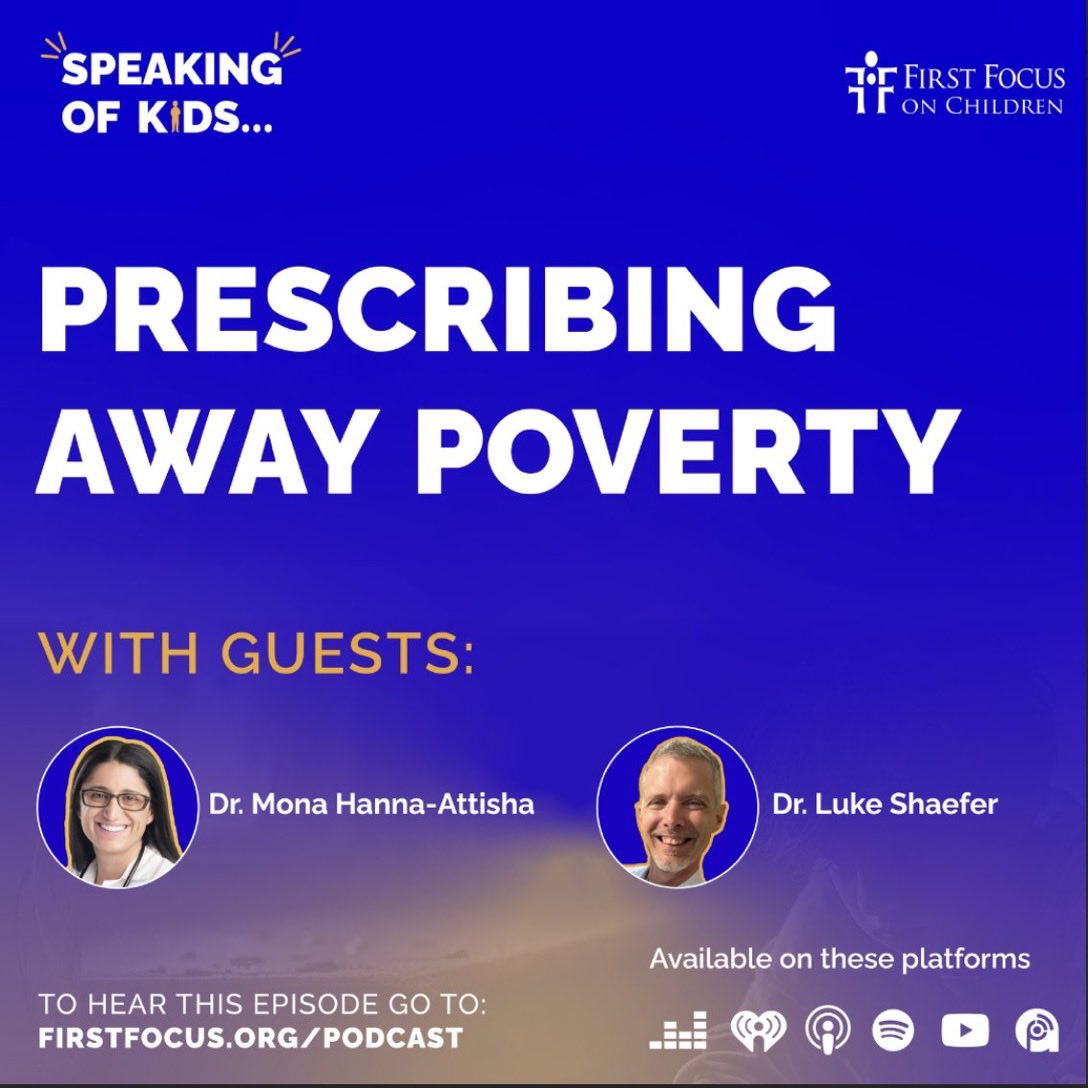 SpeakingOfKids's tweet photo. Want to learn about their amazing project?

Episode #9 - Prescribing Away Poverty with Dr. Mona Hanna-Attisha and Dr. Luke Shaefer https://t.co/hHx2z486hQ https://t.co/g1ovl9qSo5