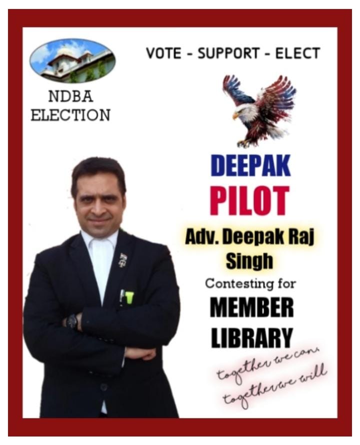 AdvDeepakPILOT's tweet photo. #AdvDeepakPILOT 
#Deepakpilot #PatialaHouseCourt #Advocate #Lawyer #Legal #NDBA #MemberLibrary #President #India #Delhi #NDBAelection https://t.co/qMFLz6DjiS