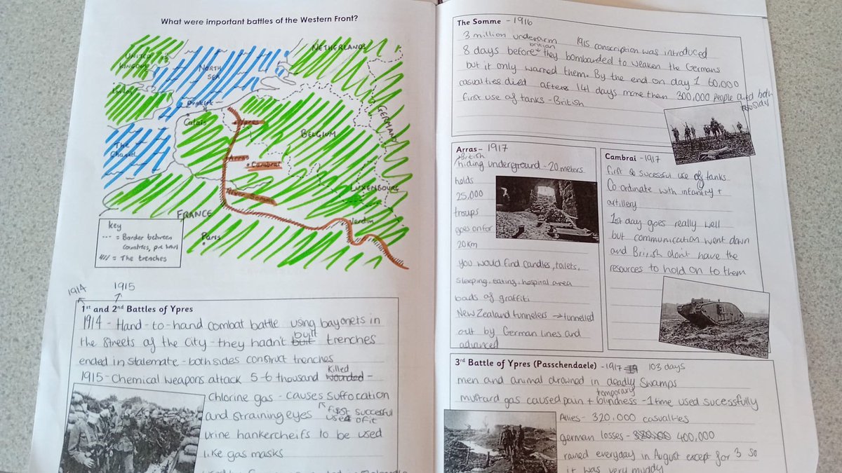 In History, Year 9 students have been developing an in-depth understanding of the First World War. (1/2)