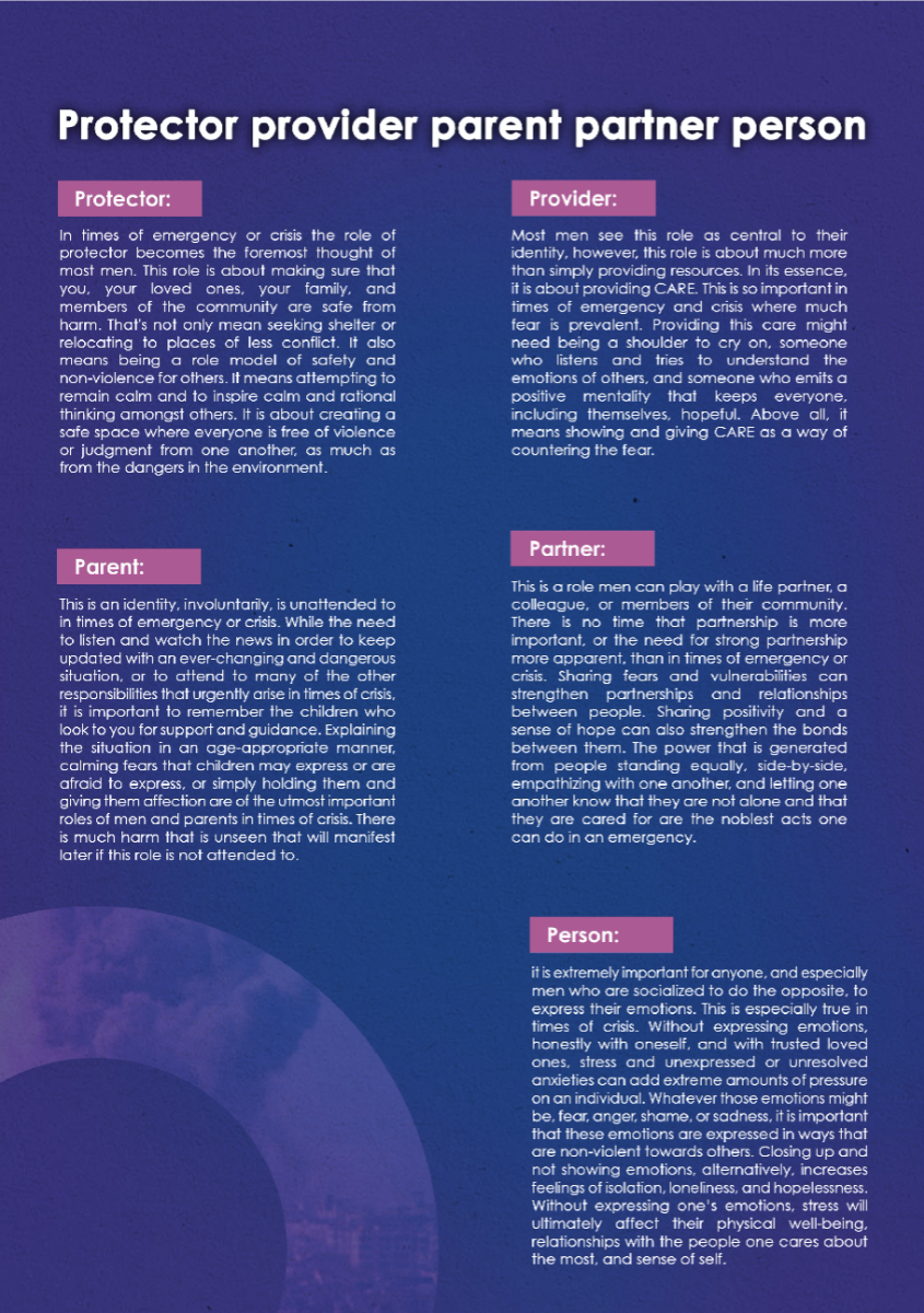 Men's mental health matters. During war and crises, neglecting it can ripple through families. ABAAD supports men in reflecting on their roles as protectors and providers, explaining the 5 P’s and Men’s Identities in Times of Crisis. 

🧡 #OrangeTheWorld