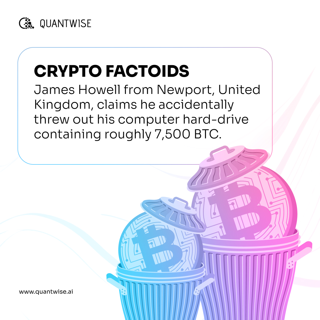 quantwiseai's tweet photo. ๐ธ Imagine accidentally throwing out a fortune! James Howellโs story reminds us of just how valuable Bitcoin has become. Stay organized and secure your digital assets! ๐ #CryptoFactoids #Bitcoin #LostBTC #SecureYourAssets https://t.co/nx7ZtiZRon
