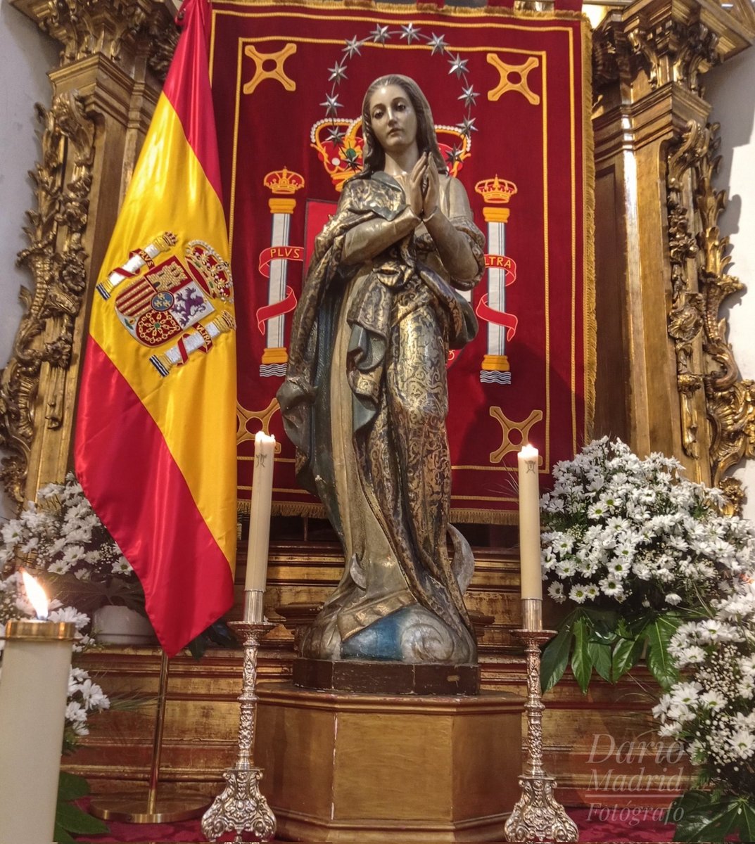Feliz día de la Inmaculada Concepción. Feliz Día de la Patrona de España y del Arma de Infantería. Catedral de las Fuerzas Armadas. #Madrid #Castilla #España . 🇪🇦❌