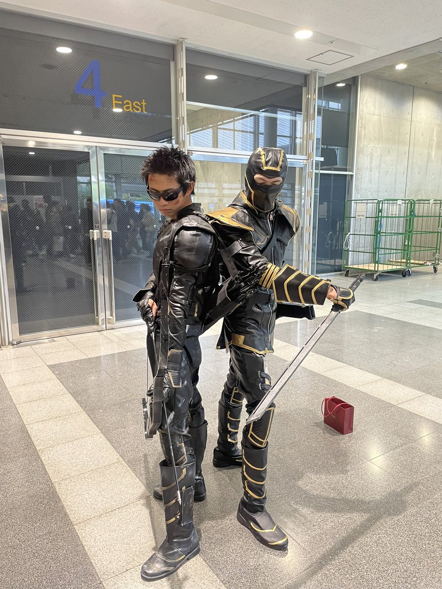 mawk_eye's tweet photo. コミコン離脱しました！
早い時間の離脱になりましたがたくさんの方々と交流できてコスプレの熱意に関わるいい機会になりました！
#東京コミコンコスプレ 
#コミコン2024 
#アベンジャーズ  #ナベンジャーズ https://t.co/2lY4AcnoKi