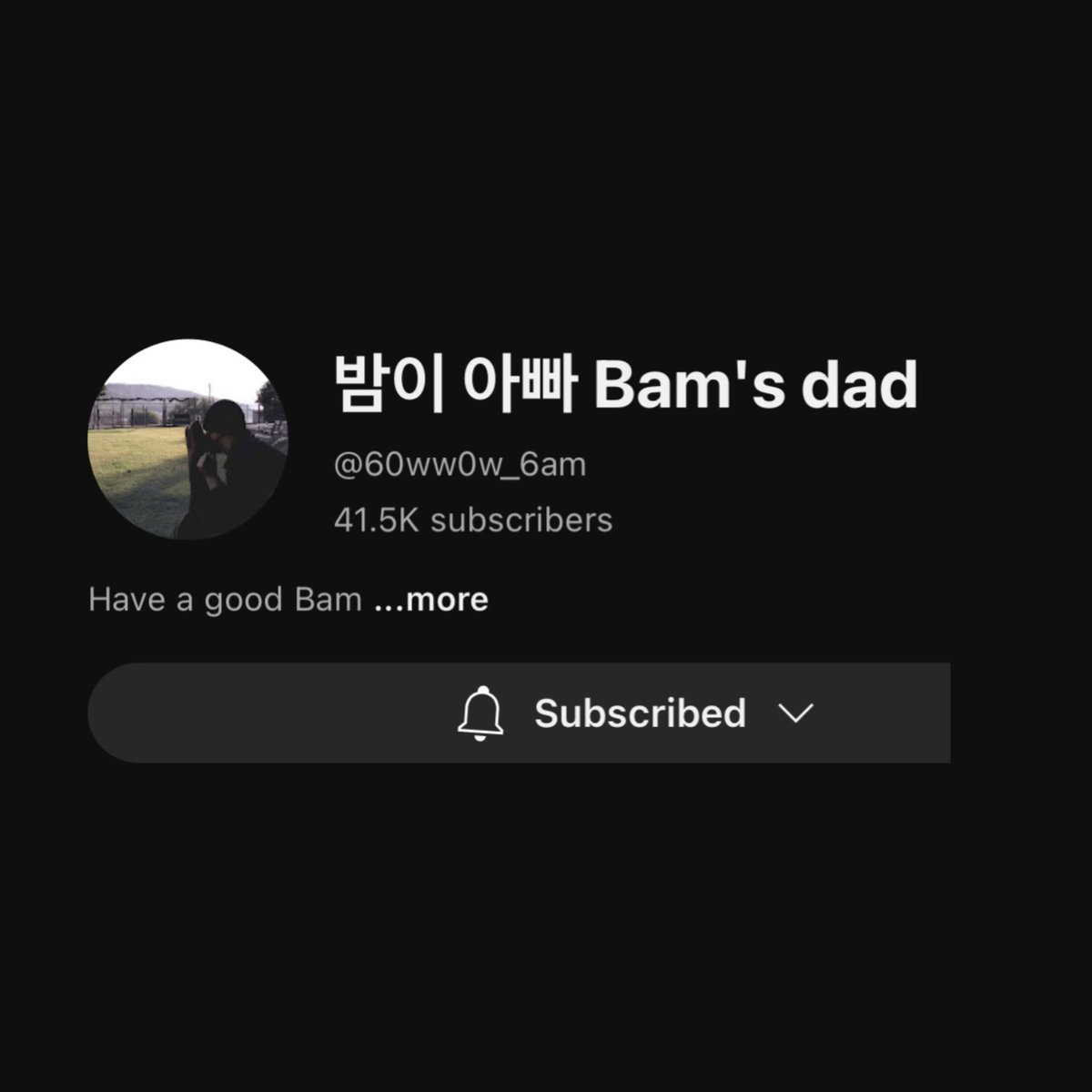 sevenrchive's tweet photo. JUNGKOOK’s NEW YOUTUBE CHANNEL FOR BAM!

🐰 Have a good Bam
Let’s just make it for now/ Let’s make it first 

SUBSCRIBE:
🔗 https://t.co/yNesBEy15D https://t.co/mSlDZhiDXu