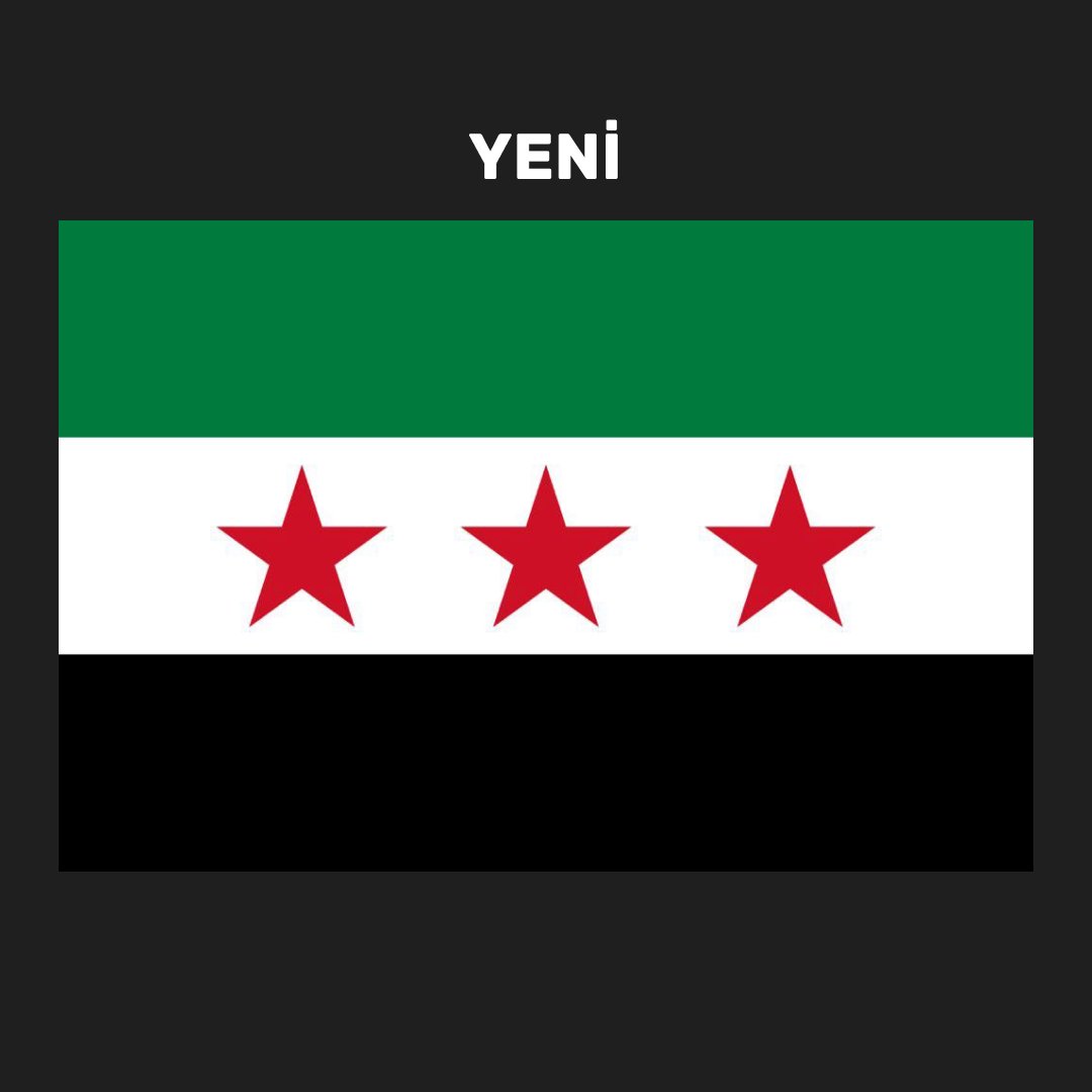 bpthaber's tweet photo. Suriye'nin bayrağı değişti. https://t.co/UAyMrF9gCS