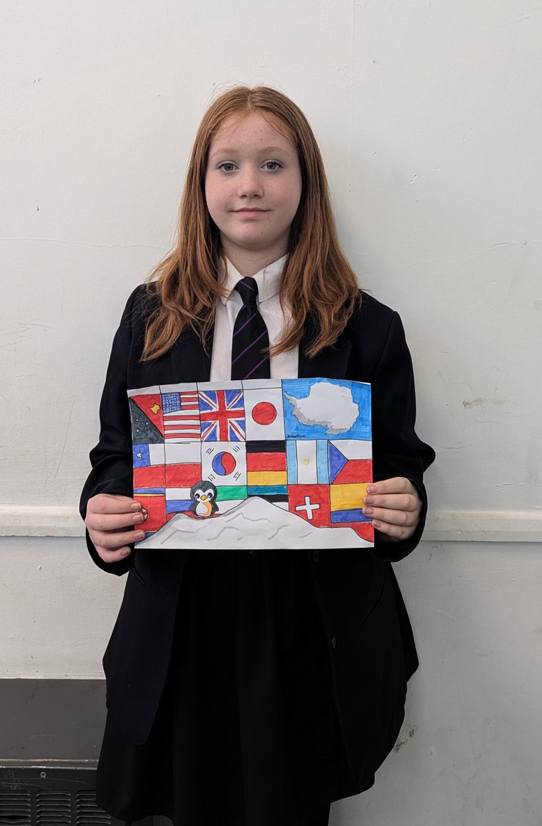 In Geography, Year 7 students have created some fantastic designs for the <a href="/UKPolarNetwork/">UK Polar Network</a>'s 'Flags for Antarctica' competition. We had over 100 entries and had to narrow it down to eight. Here are the winners! The next time we see these flags, they will be in Antarctica!