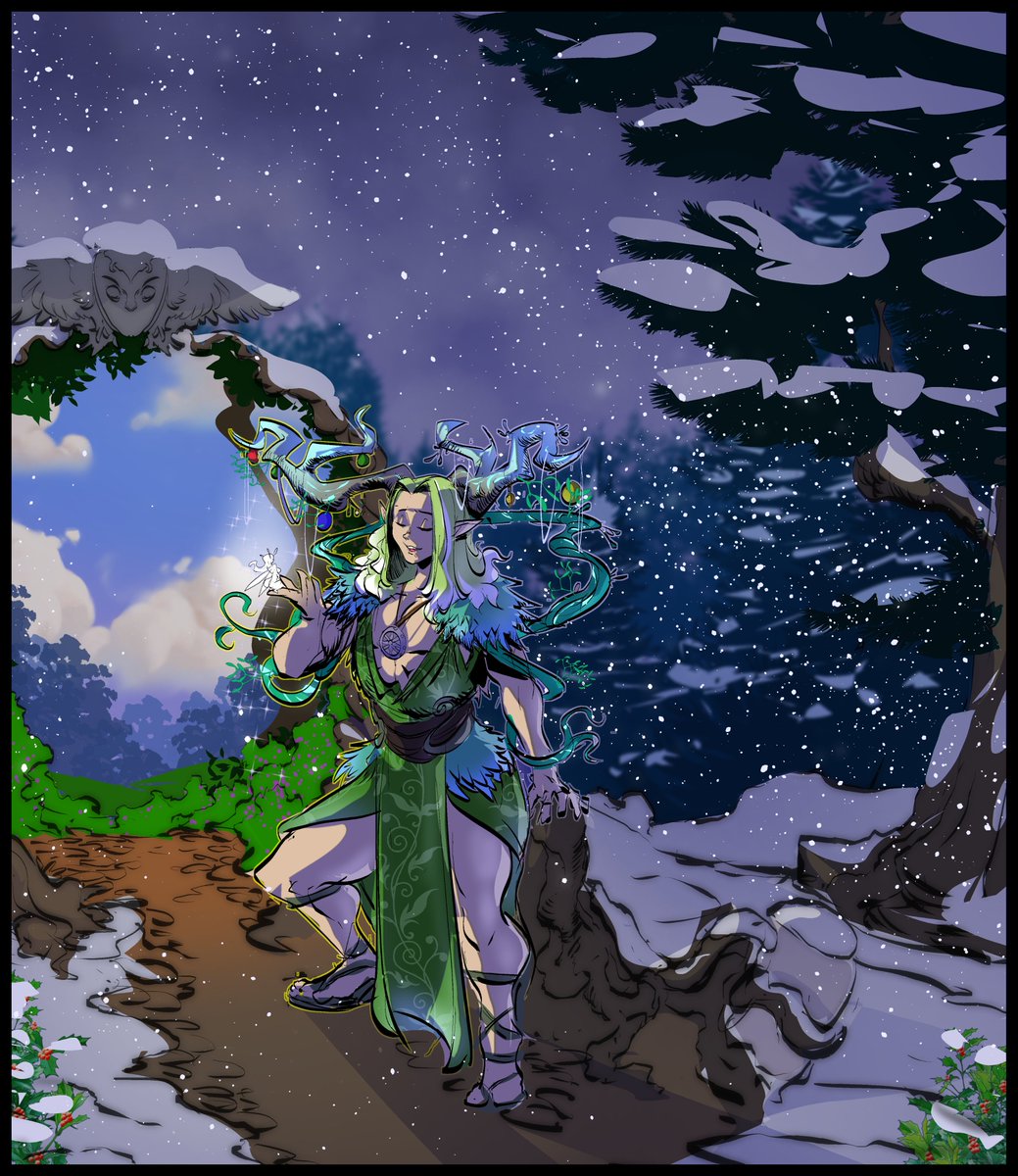 Another one for <a href="/VerixaOkblek/">Verixa Okblek</a> featuring their elven mistletoe druid.