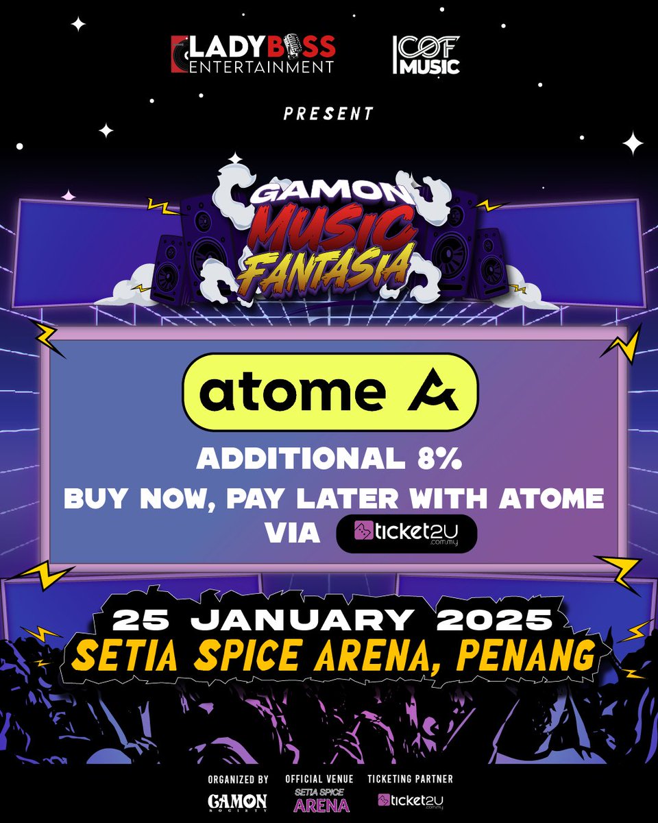 GamonSociety's tweet photo. Tapi kalau guna Atome untuk beli tiket concert GMF terkecuali ke? 🥹🤚🏻
#gamonmusicfantasia #gmf #cofmusic #ladybossentertainment https://t.co/uFG4YpNWjh